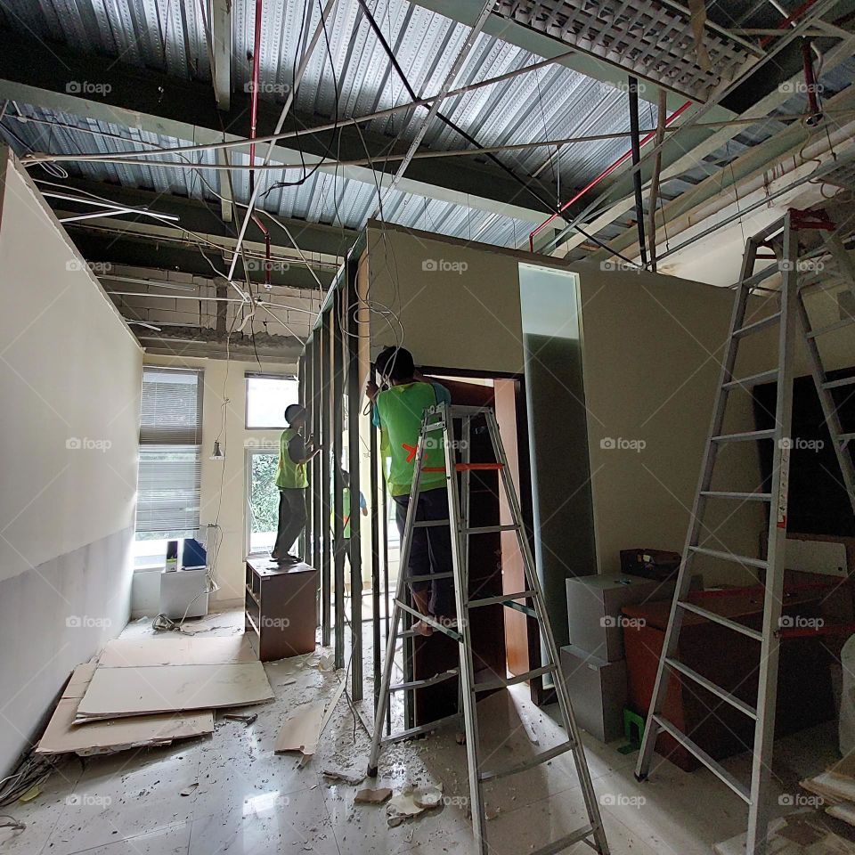 office building under renovation