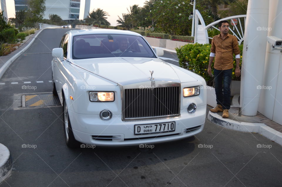 Rolls Royce of Burj Al Arab. Rolls Royce Phantom Series II of the Burj Al Arab hotel