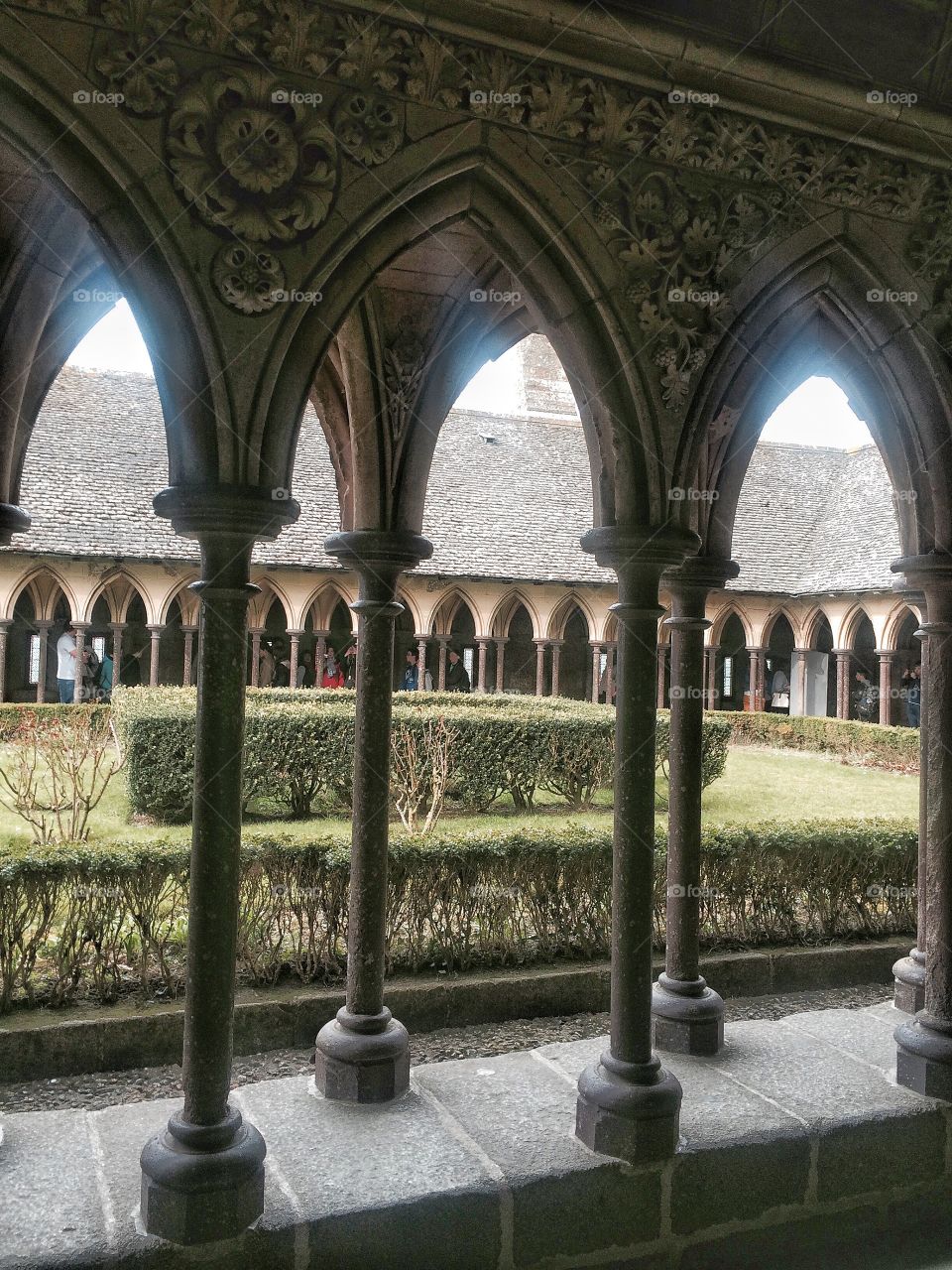 Mont st Michele arches