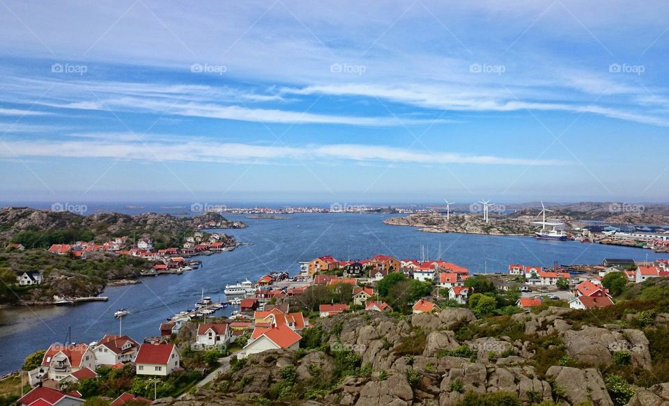 wiew from the top. wiew from the top of Klädesholmen 