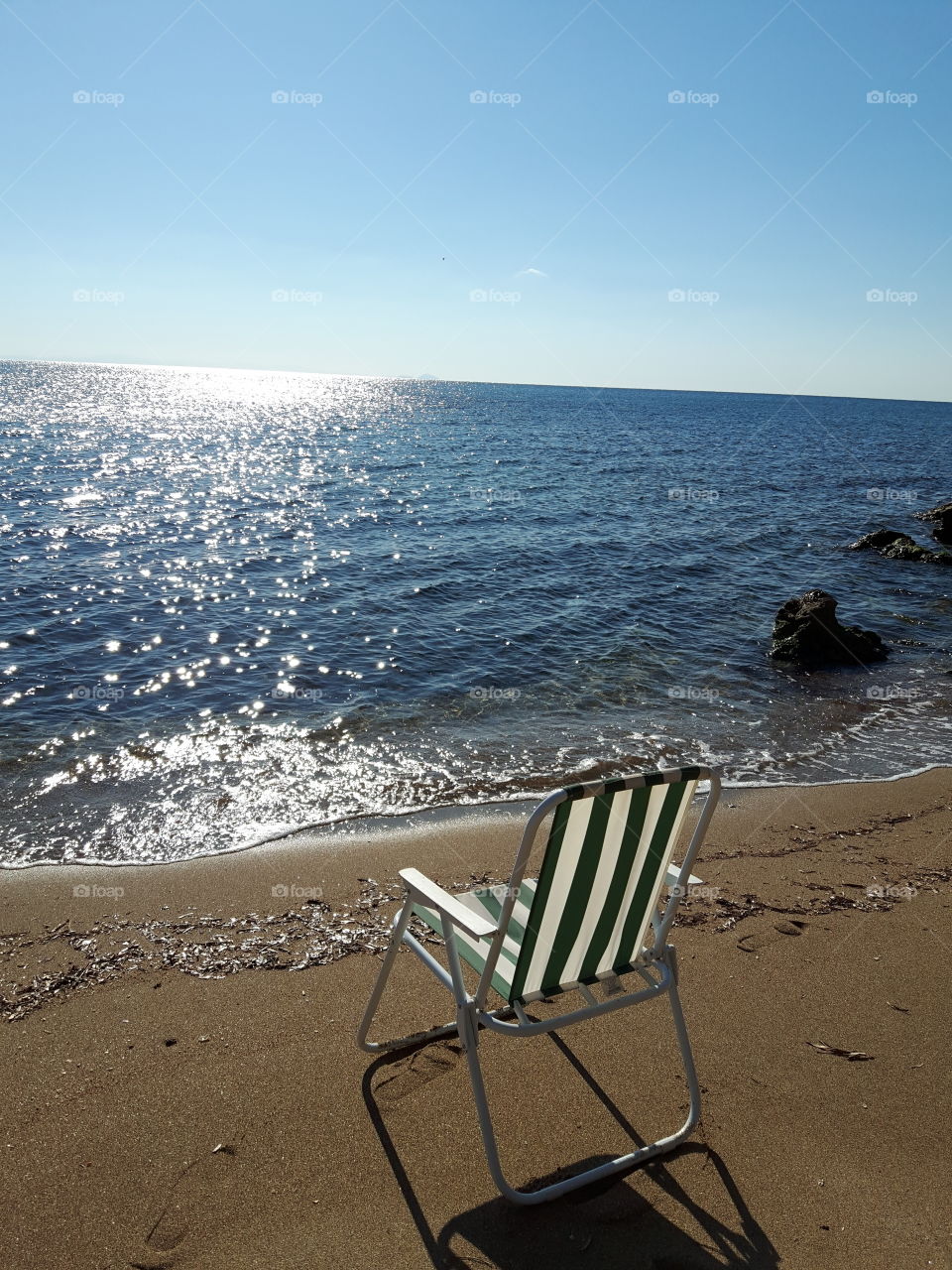 chair in the sand