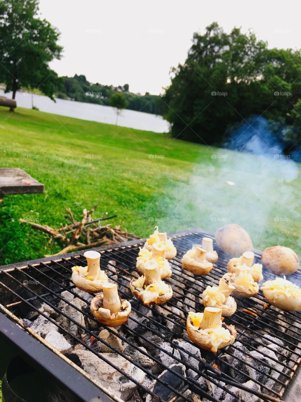 BBQ mushrooms 