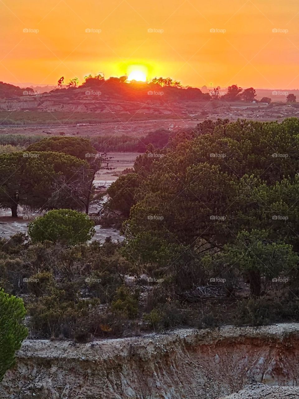 atardecer rocas