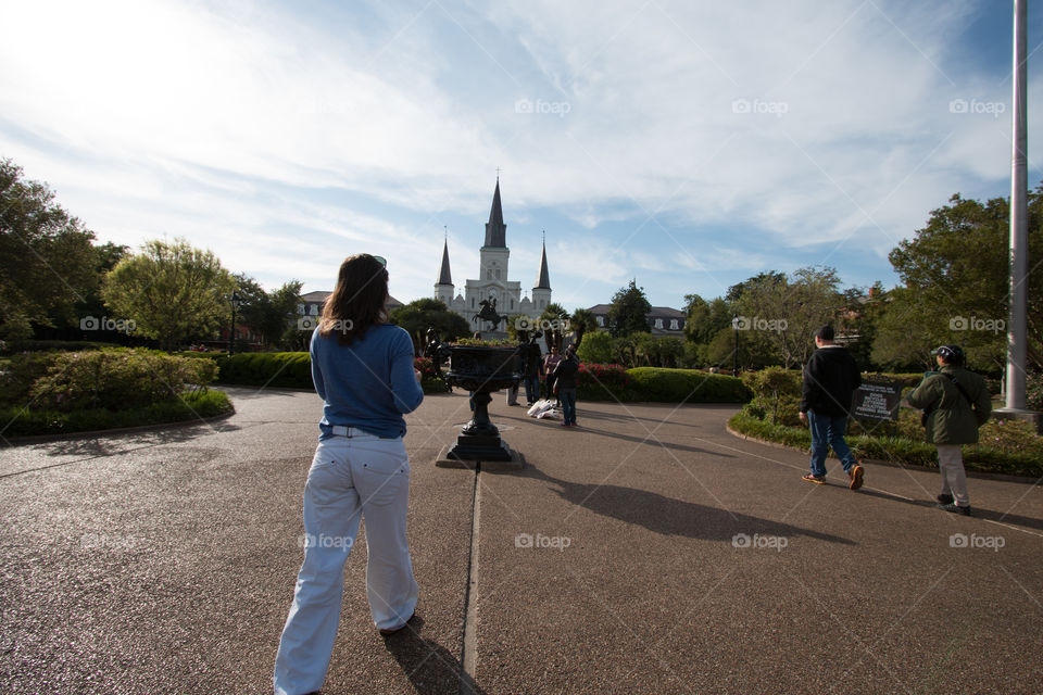 Jackson square in New Orleans 