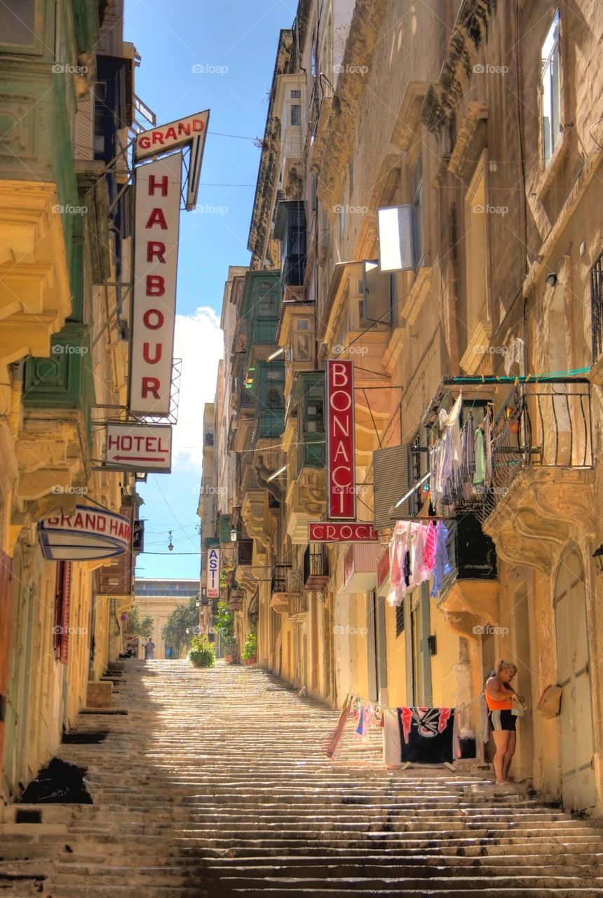 Stone Street, Valletta, Malta