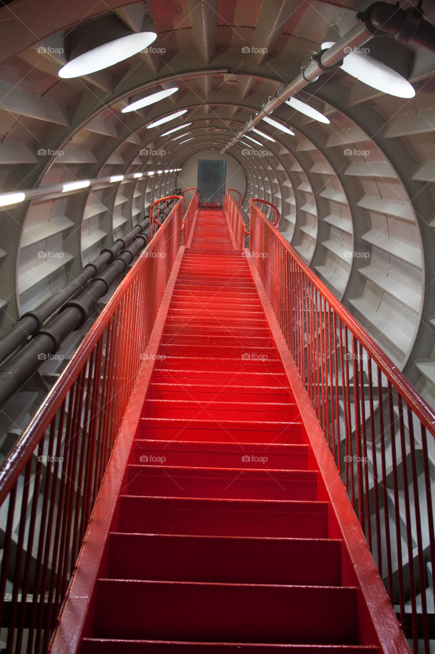 Inside the Atomium,  Brussels,  Belgium