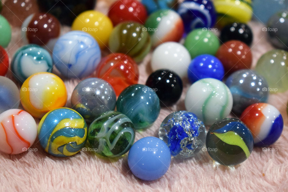 Colorful Glass Marbles 