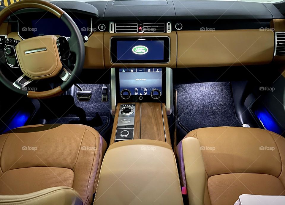 Luxury car interior decoration 