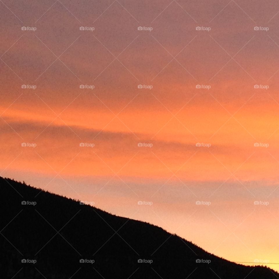 Sunset on the continental divide