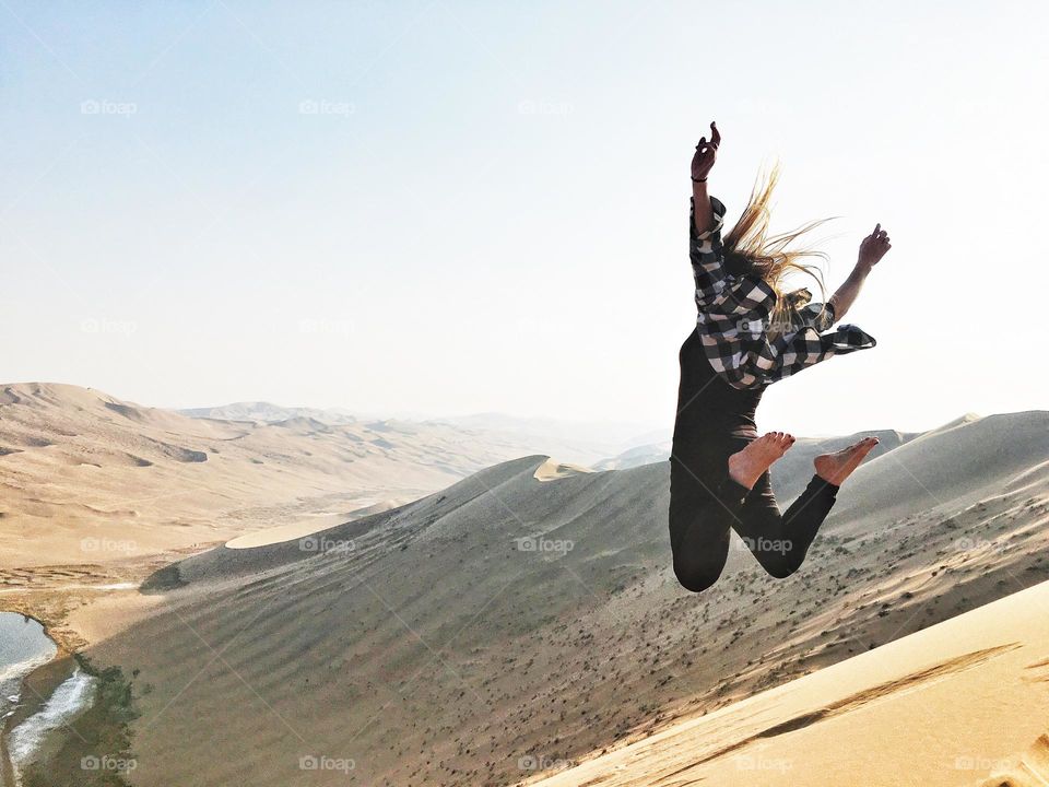 Happy in the desert 