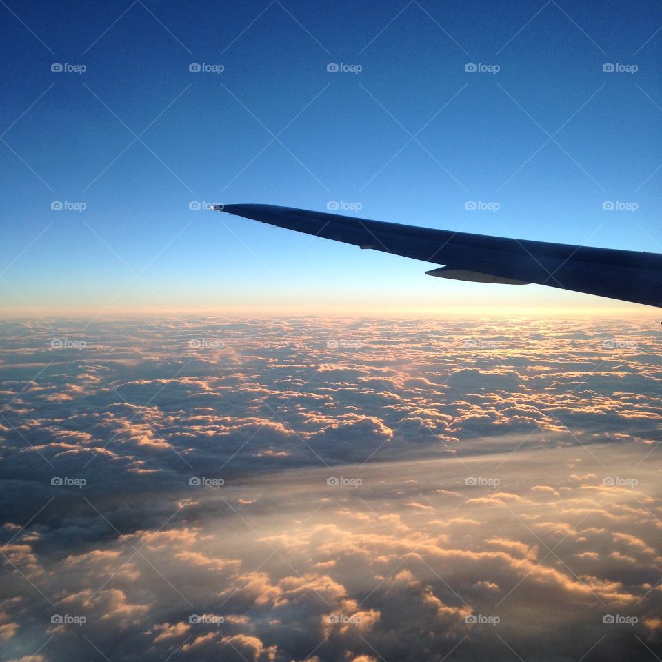 Sunset, Sky, Airplane, Dawn, Aircraft