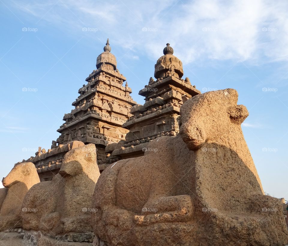 Shore Temple Mahabalipuram India an UNESCO world heritage site