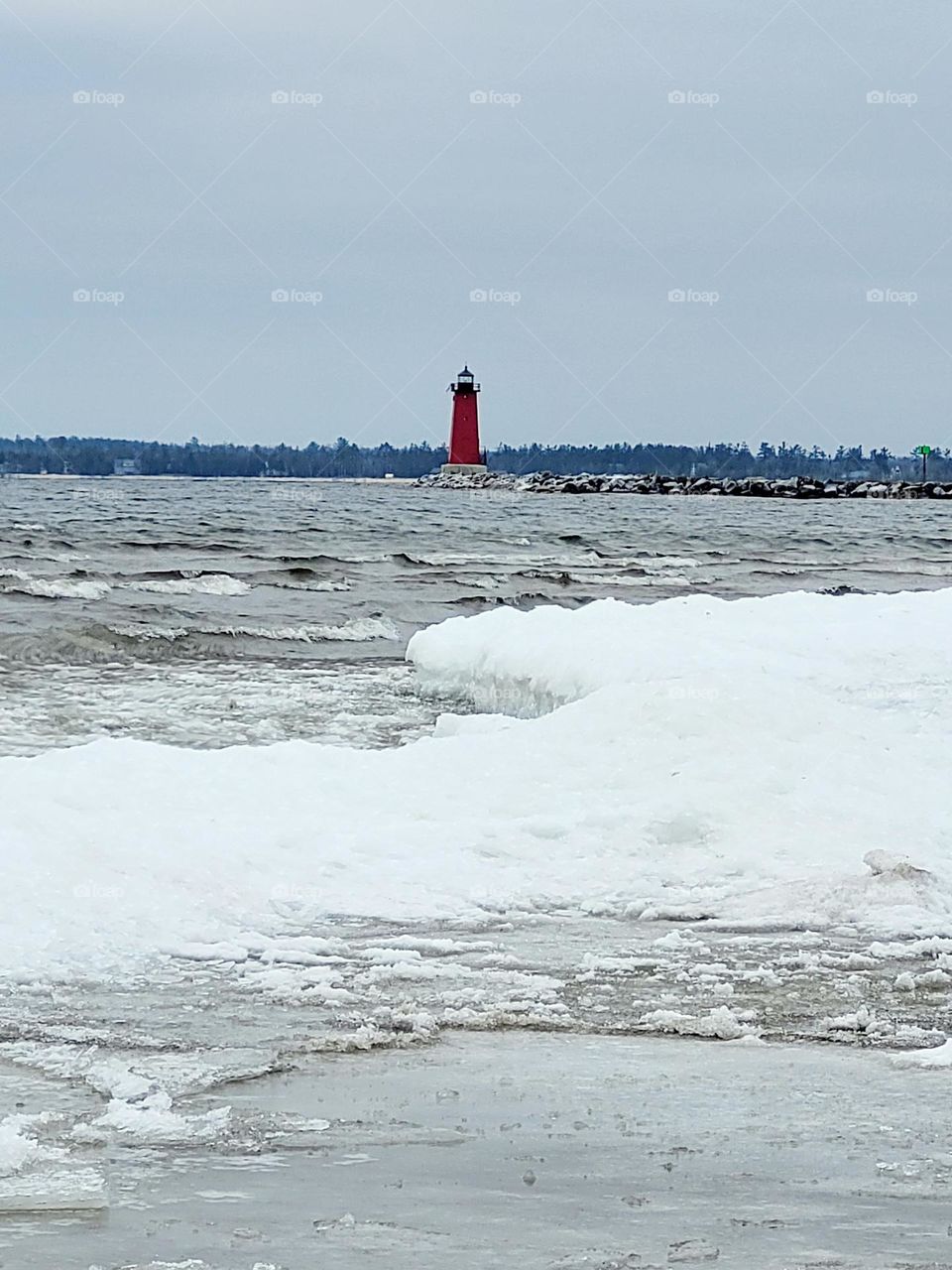 Lighthouse in the winter