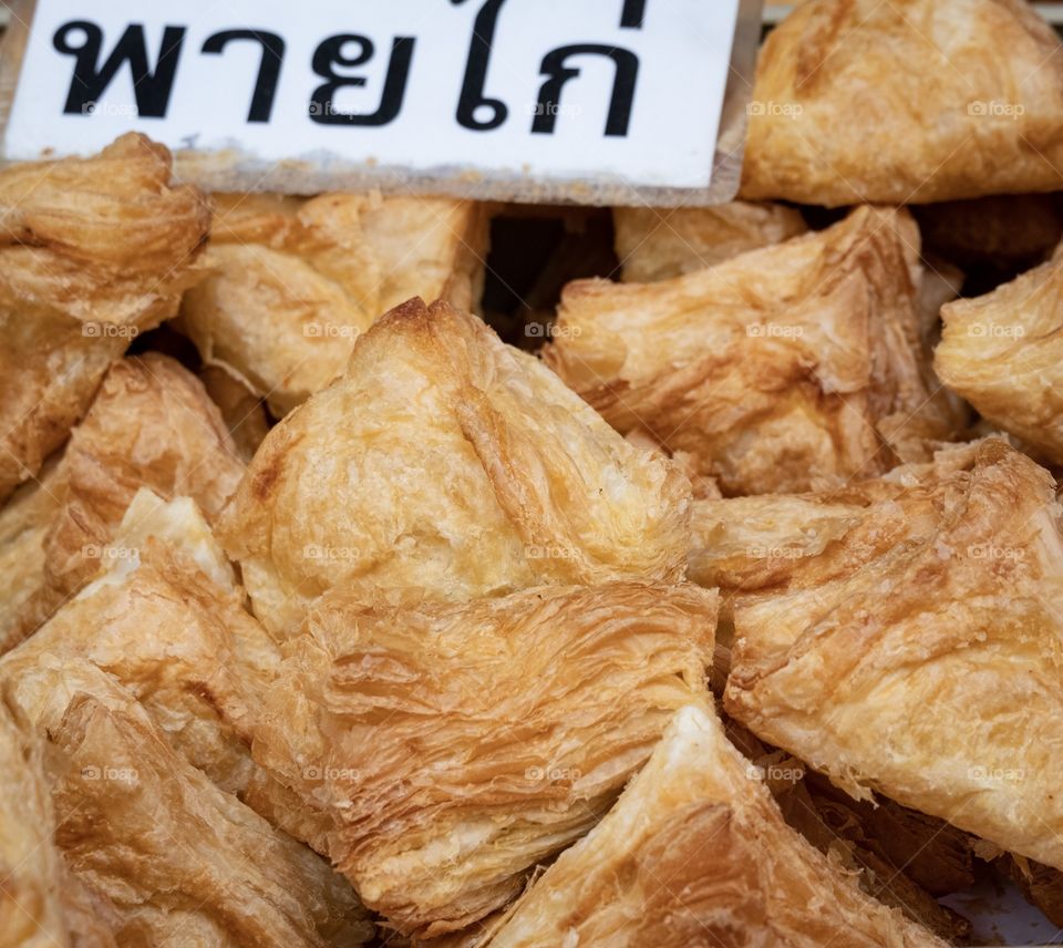 Texture of Delicious Chicken pie 