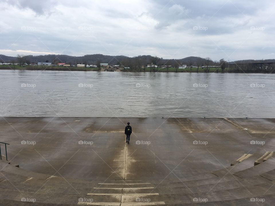 Point Pleasant, West Virginia. This is where the Ohio and Kanawha Rivers come together. It’s also home of the Mothman museum. 