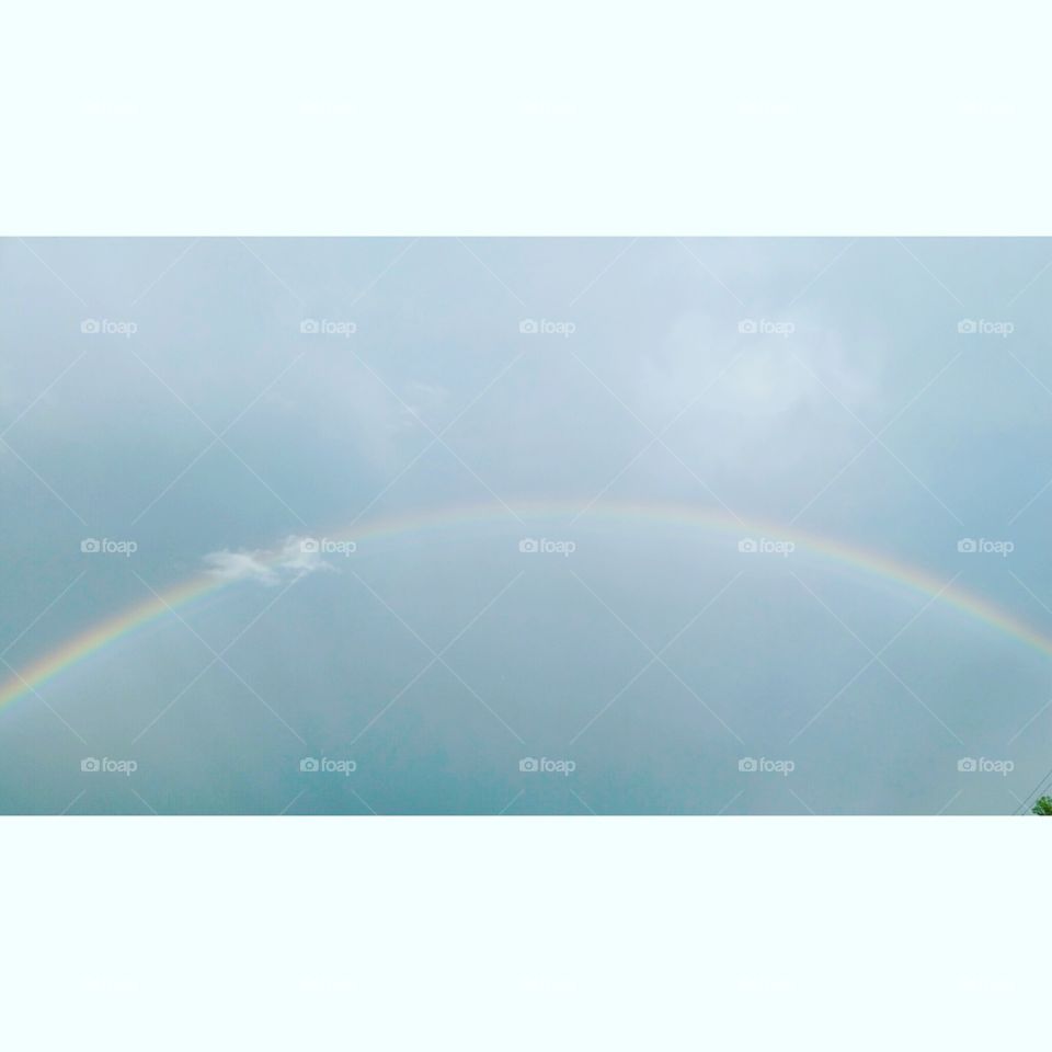 Rainbow with cloud