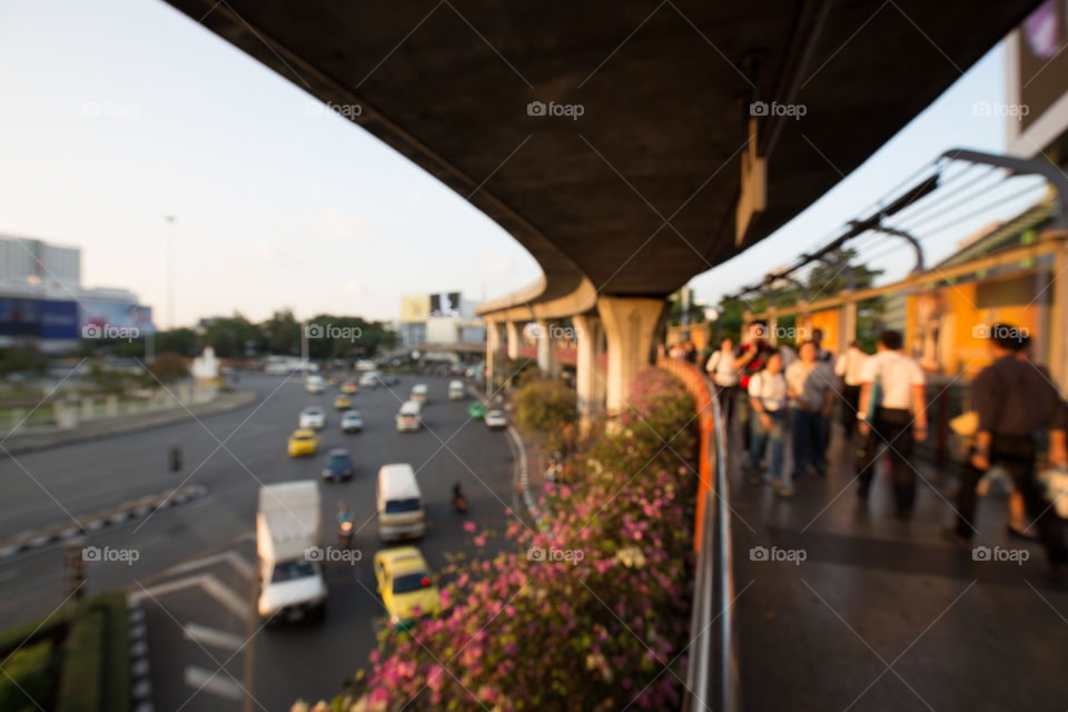 BTS public train station at victory monument 