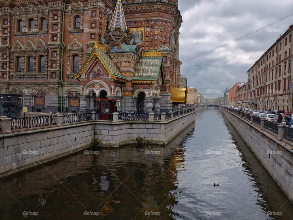 Savior on Blood. 
This is a fragment of that famous church in St Petersburg.  