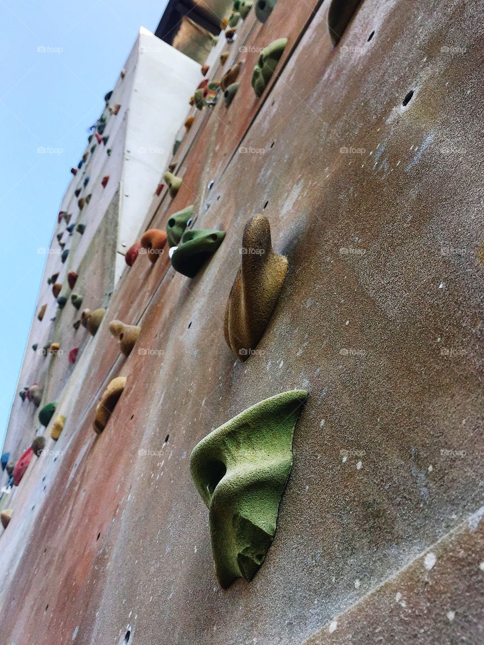 Rock climbing wall