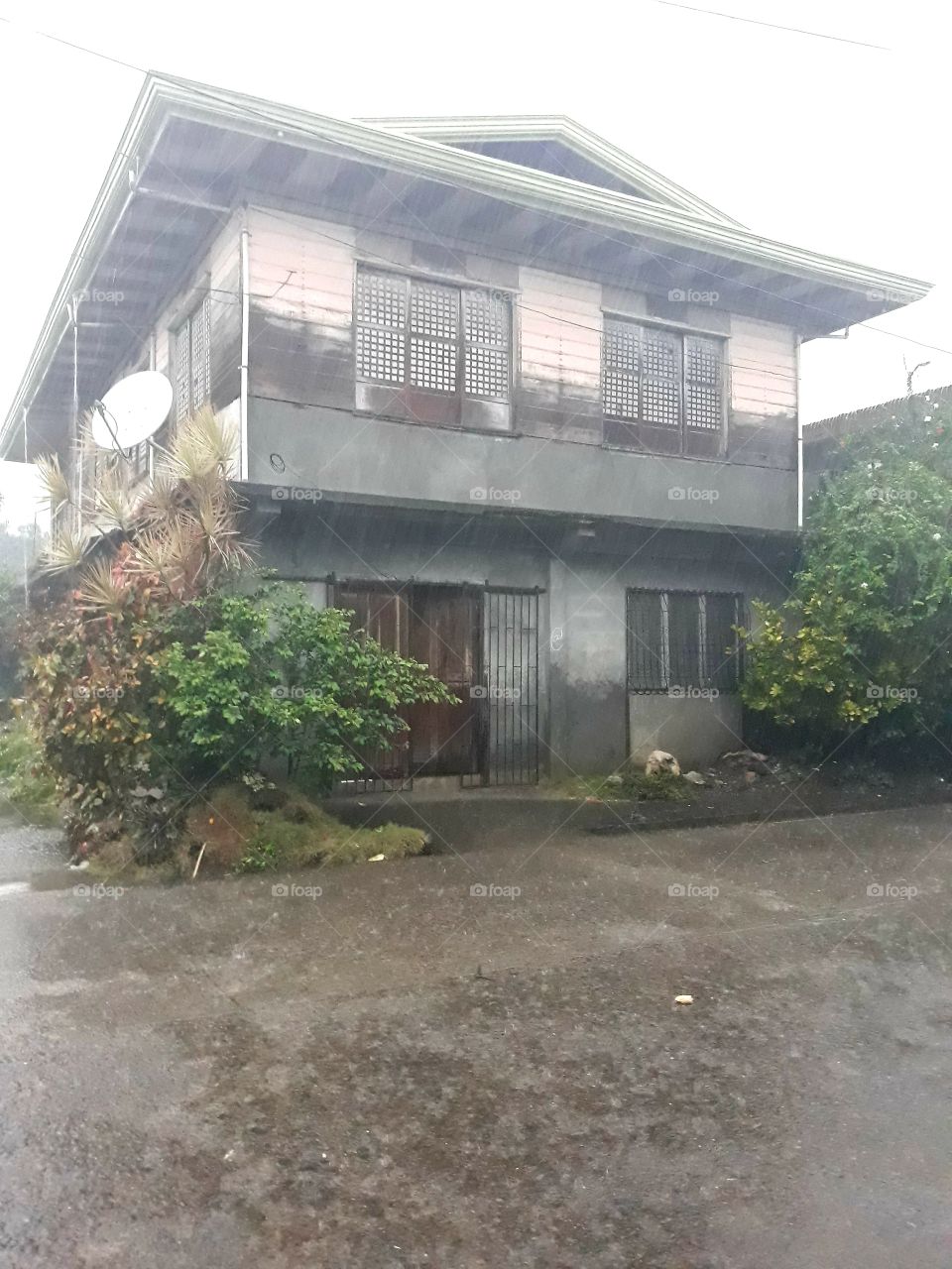 Ancestral home. One rainy day in my hometown in Bayabas, Surigao del Sur Philippines