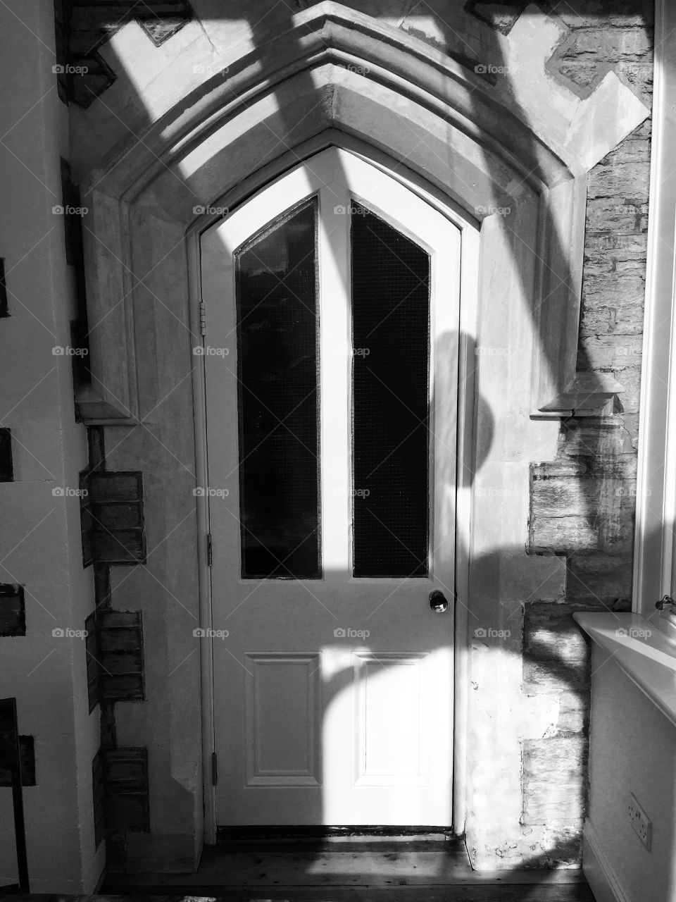 Bright interior, fresh finish and sunshine touching every corner of the room in this house in Ilfracombe, North Devon. Lines, shadows and shapes. 