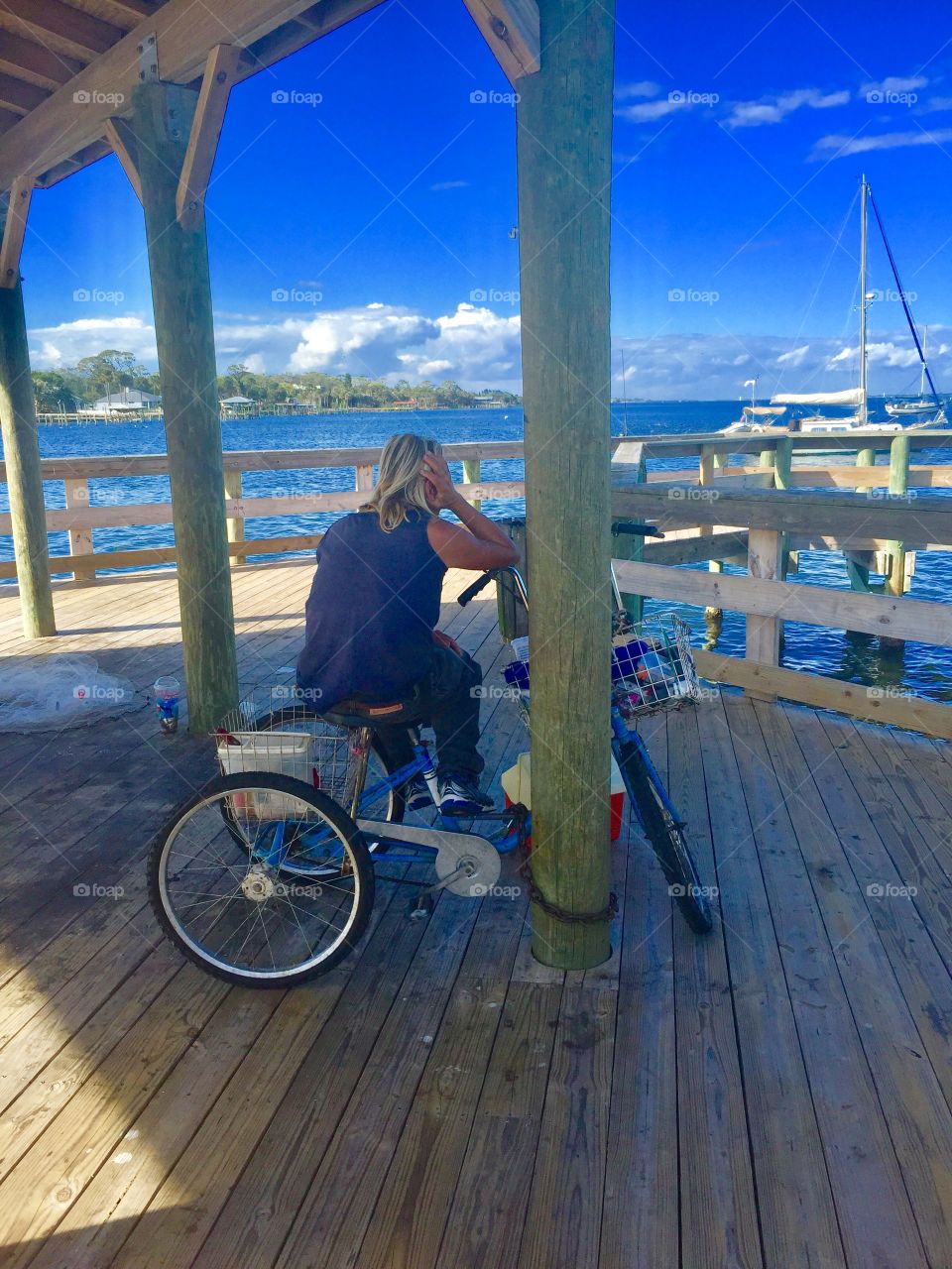 Nice day at the pier. 