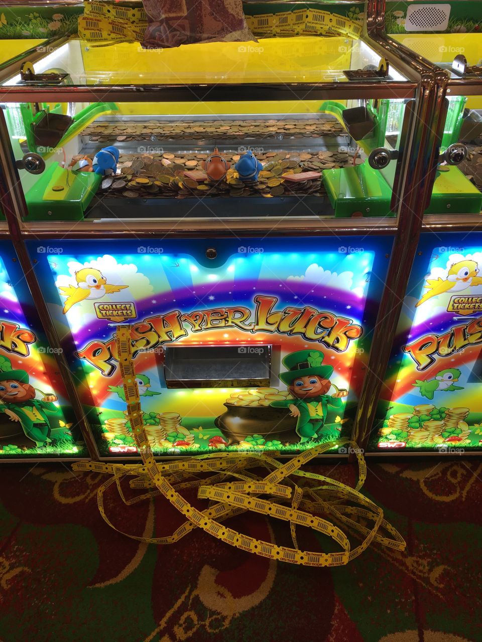 Ticket machine winner. 