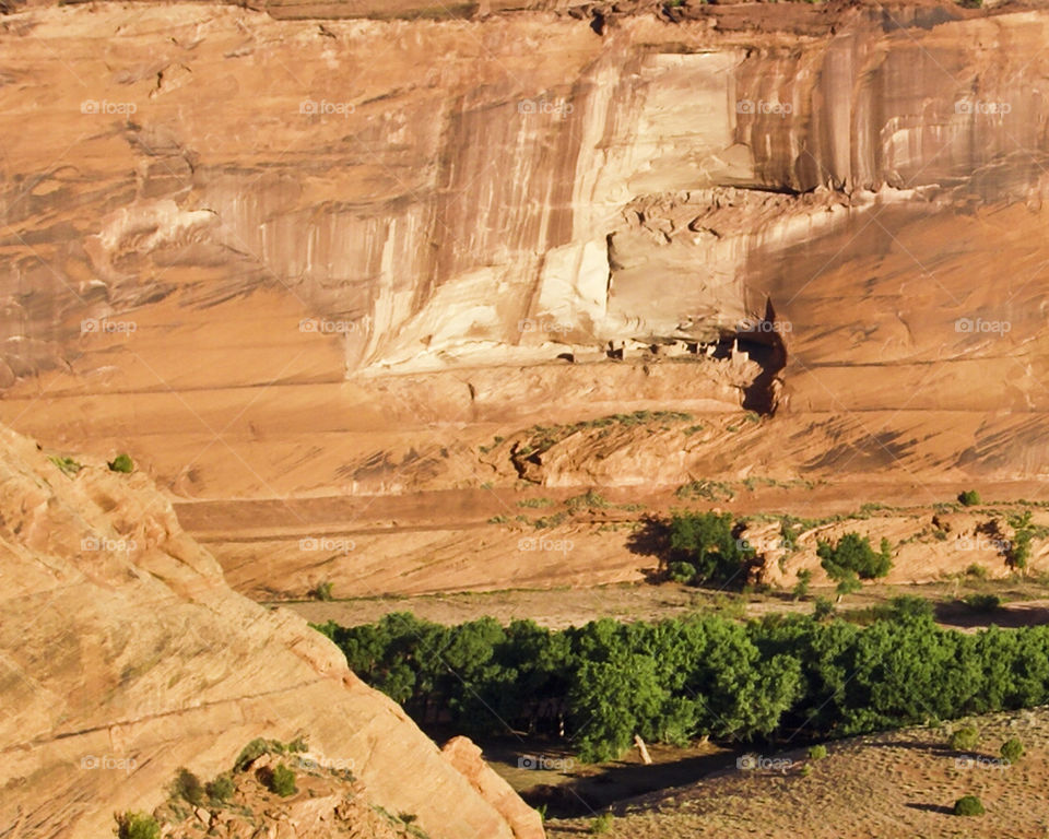 Canyon de Chelly. cliff dwellings at Canyon de Chelly  in the Navajo nation,  AZ