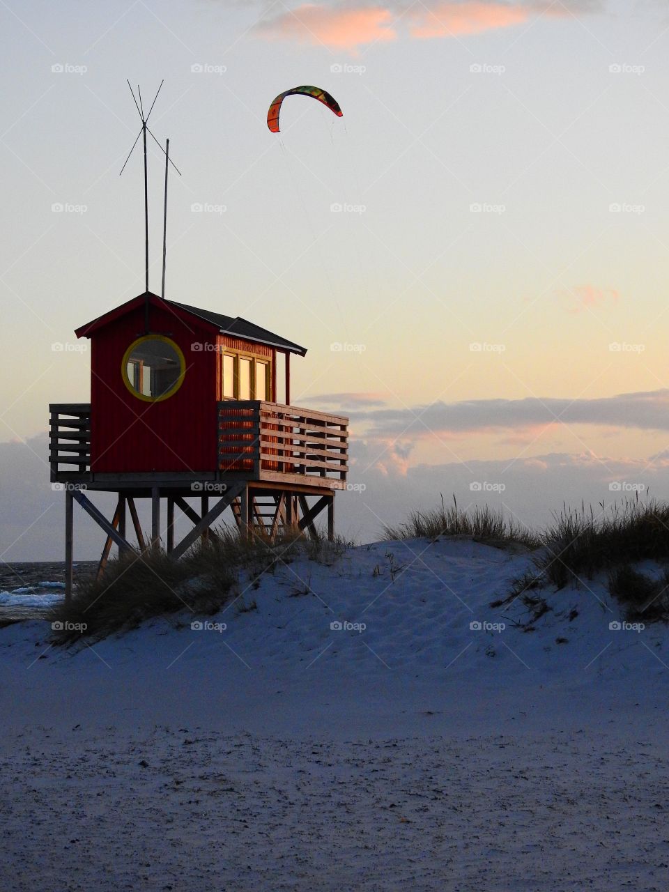 Watchtower in evening light