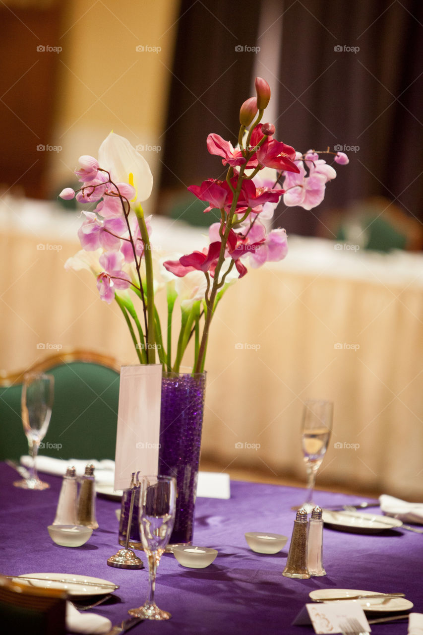 flowers party table center by gene916