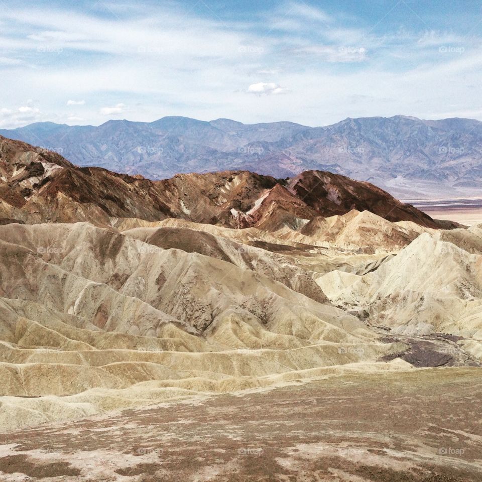 Death Valley. Driving through Death Valley Nevada