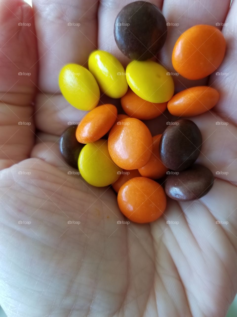 handful of candy