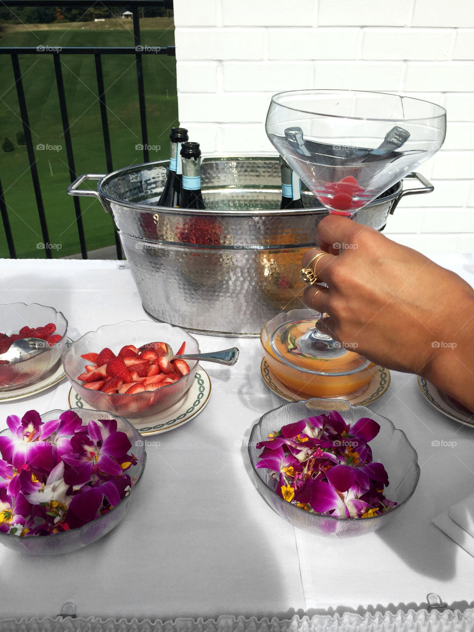 Mimosas on the golf course

