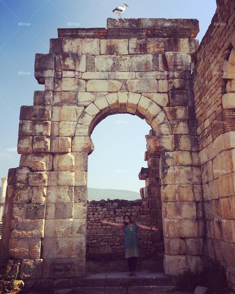 Roman ruins in Morocco 