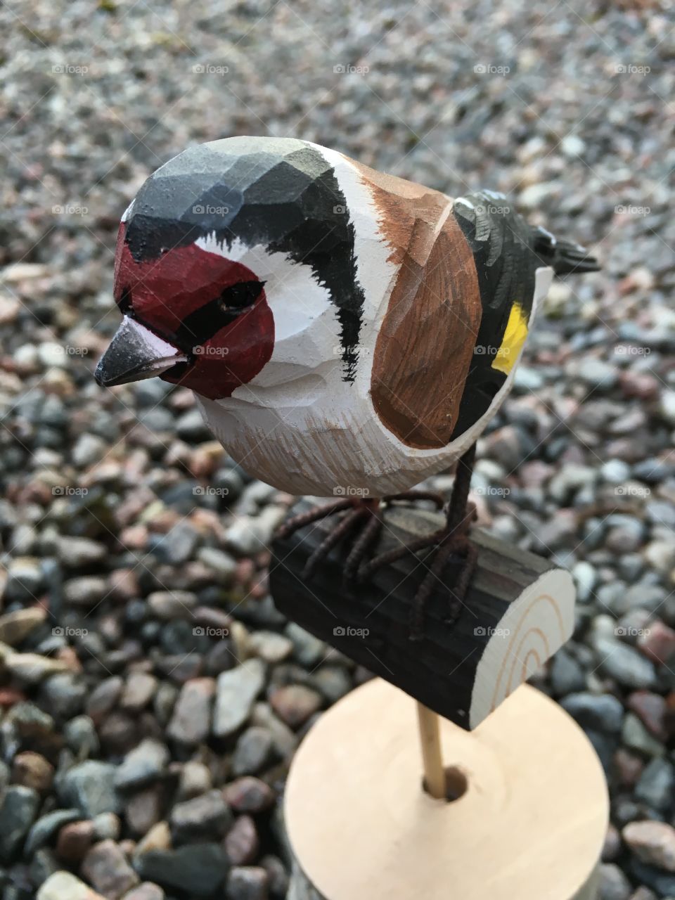 Close-up of artificial bird