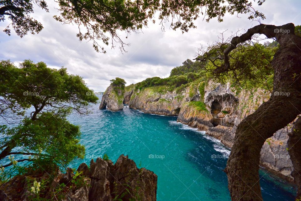 Hard not to love this view of the coast in Asturias in Spain 