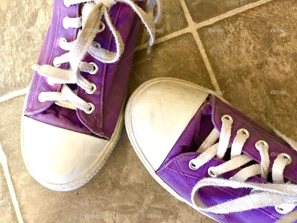 Close-Up Purple Keds