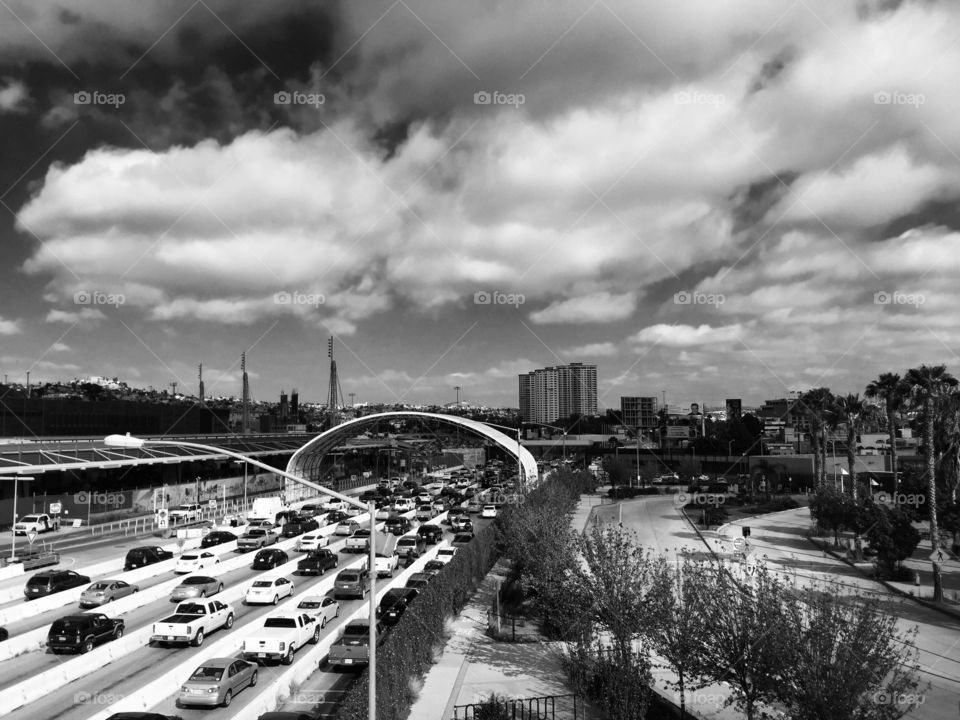 Tijuana entry. Walking entrance into Tijuana, Mexico