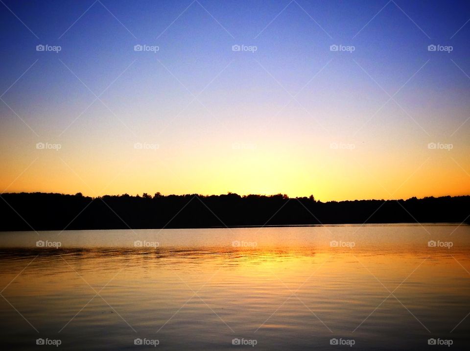 Goodnight . A reflection at the end of the day.