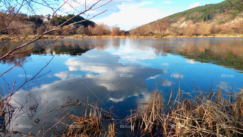 Reflections, lake, landscape