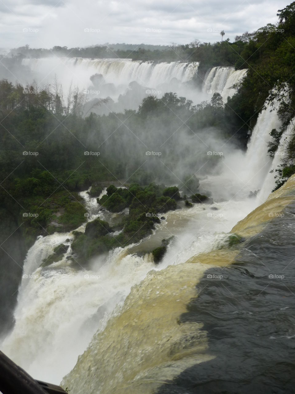 iguazu falls. argenrina and Brasil falls of iguazu