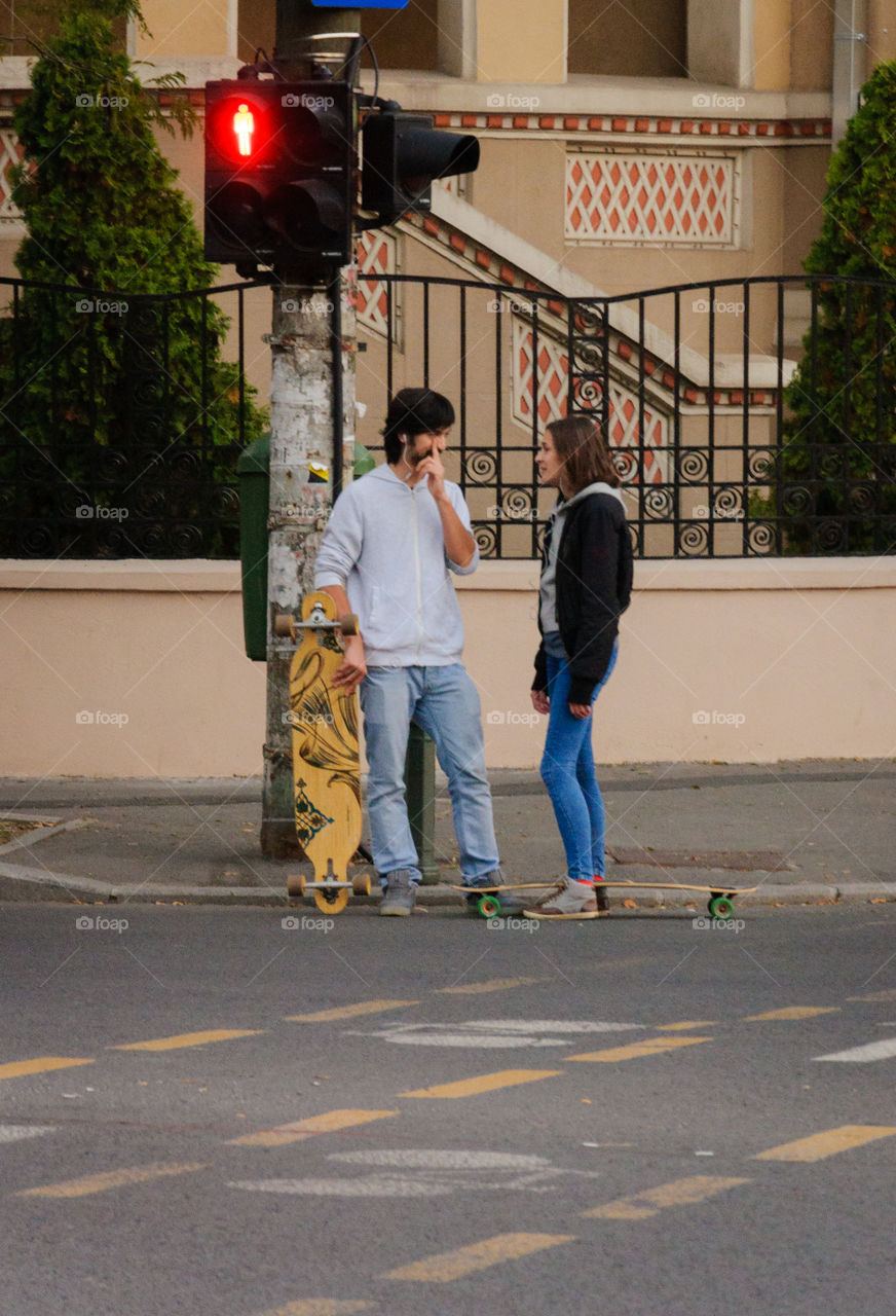 Stoplight longboard