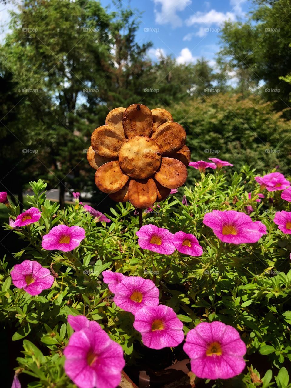 Flower box rustic decoration 