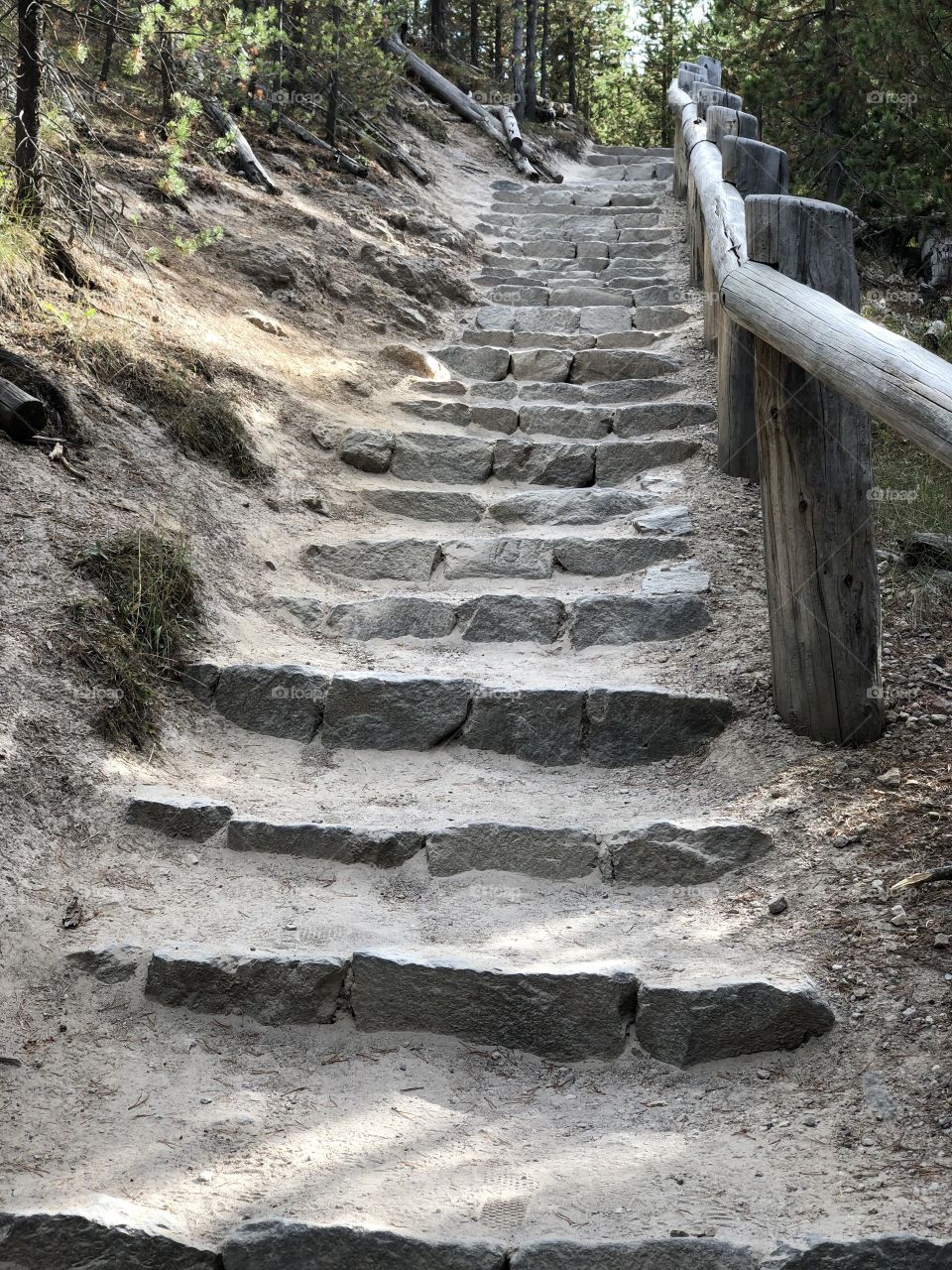 Stairs in Yellowstone