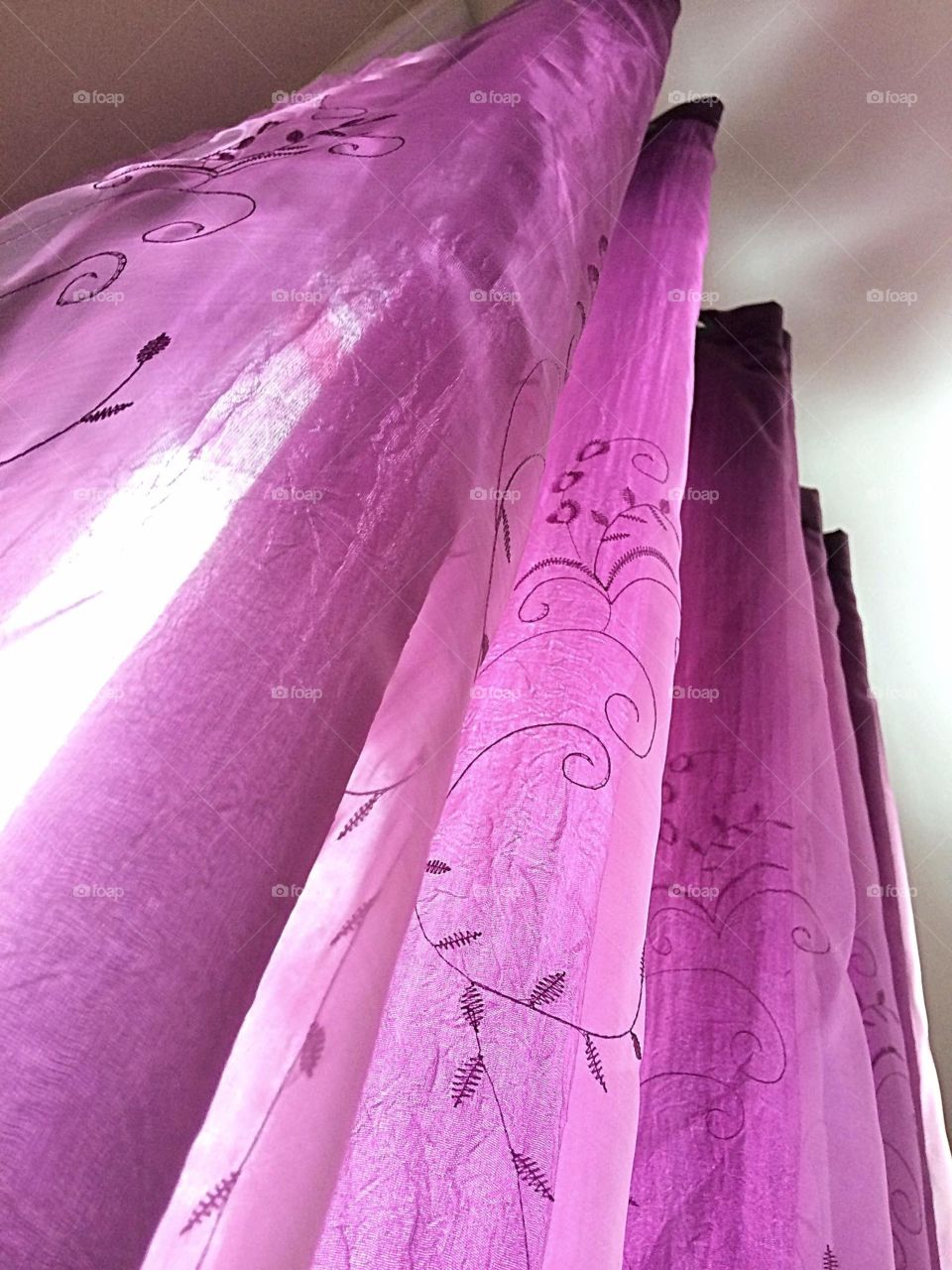 Purple curtains 