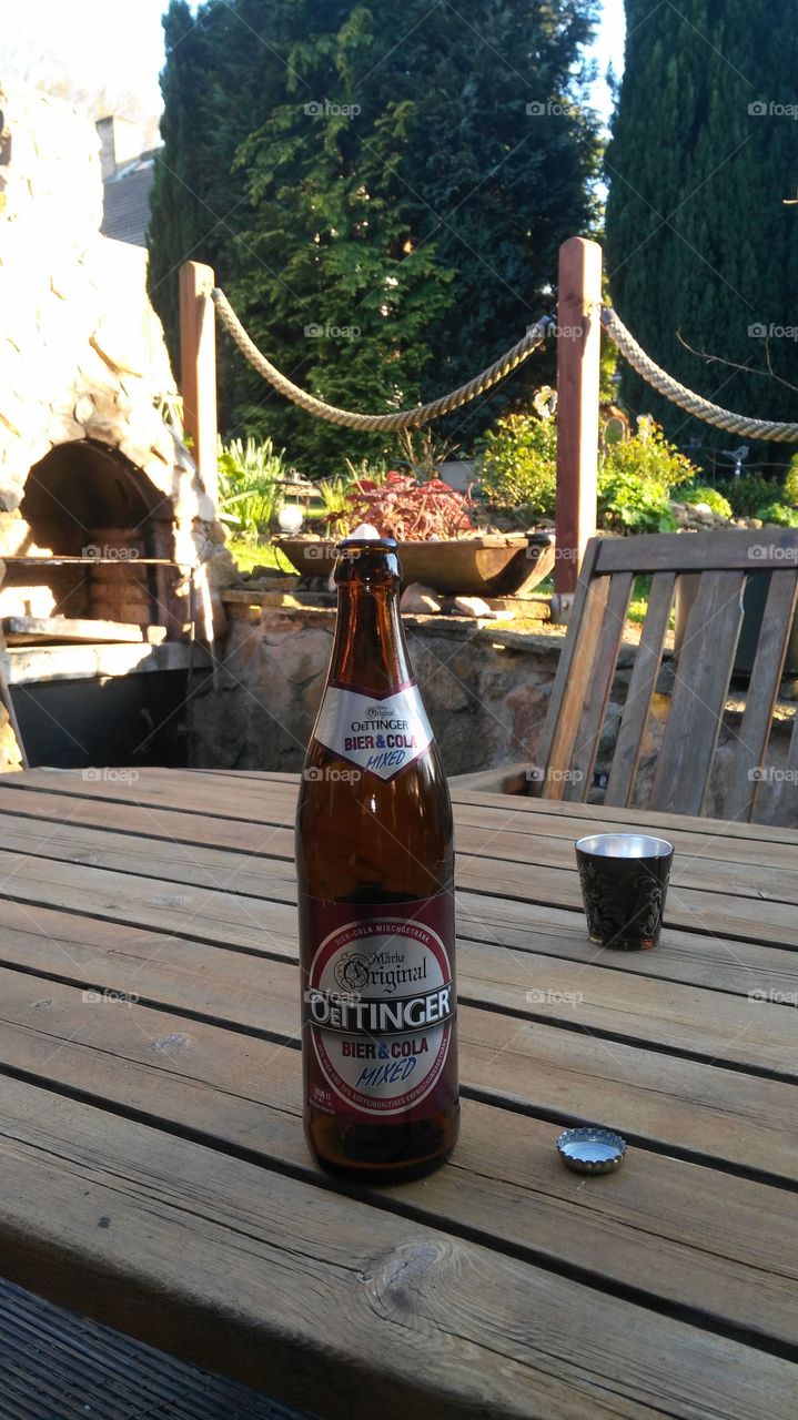 Bier im Garten