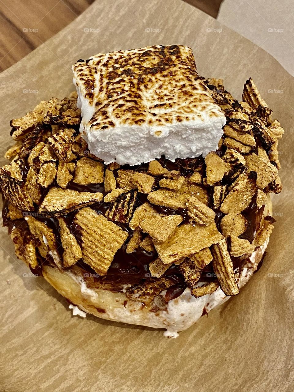 A s’mores donut