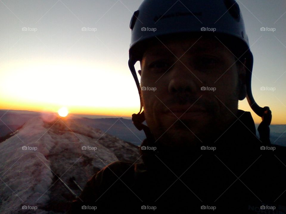 Mt St Helens summit sunrise