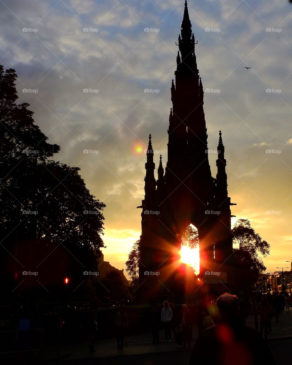 Sunrays through the Church 