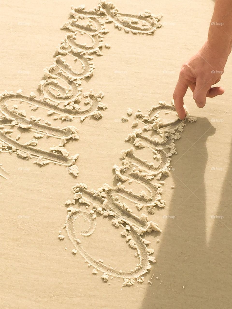 Writing In The Sand... Merry Christmas To All